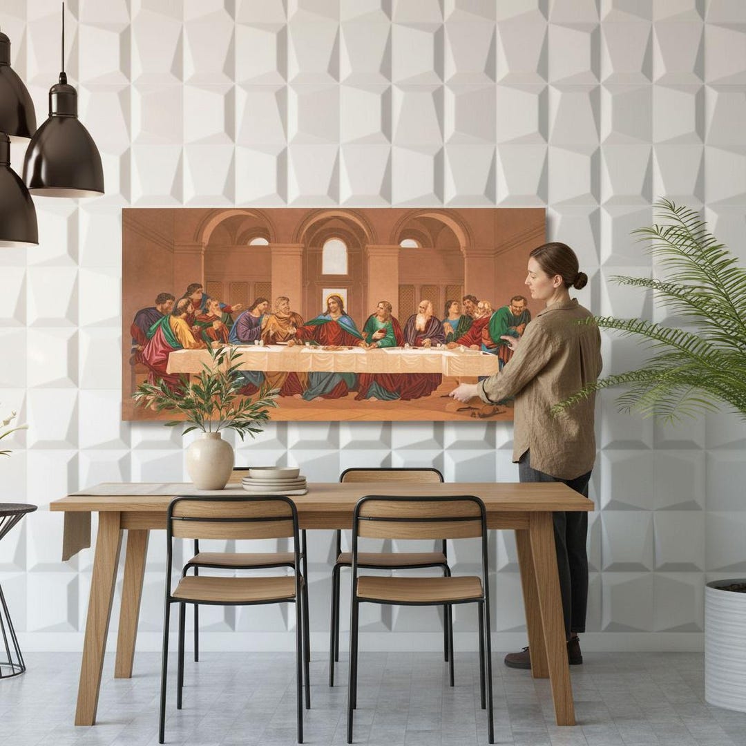The Last Supper Leonardo Da Vinci Canvas Art, Classic Religious Wall ...