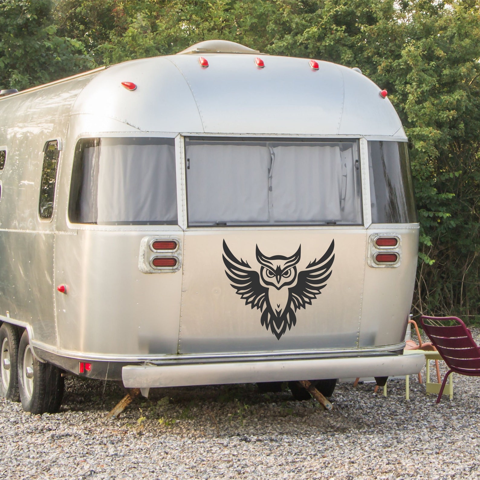 Owl Vinyl Decal for Camper RV Sticker - Hunting Vinyl Graphics. - Etsy