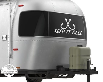 RV Camper Decal Fishing Sticker Keep It Reel Auto Graphics