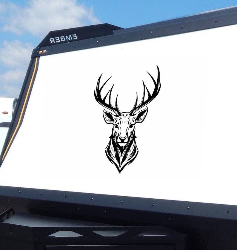 Camper RV Decal Whitetail Deer. Hunting Sticker, Vinyl Graphics. - Etsy