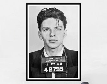 Frank Sinatra Poster Print | Print Art Canvas Picture Artwork Class Gift For Home Decor Light Retro Portrait Vintage