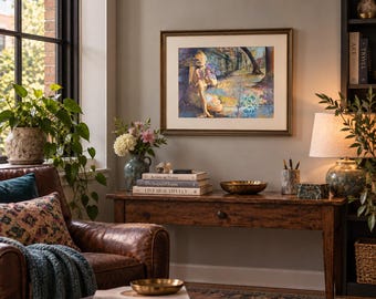 Meanwhile, on St. Paul – Signed Baltimore Art Print, Original Figurative Painting, Colorful City Wall Art, 12x16