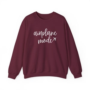 Airplane Mode Sweatshirt, Airplane Shirt, Travel Essentials, Travel Sweater, Travel Gift, Vacation Shirt, Adventure Shirt, Pilot Shirt image 9