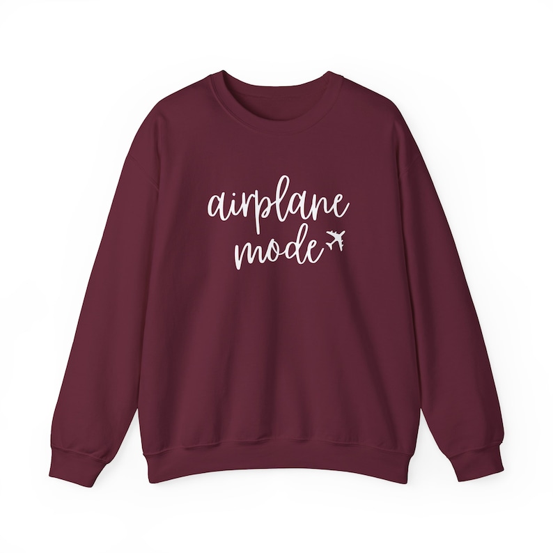 Airplane Mode Sweatshirt, Airplane Shirt, Travel Essentials, Travel Sweater, Travel Gift, Vacation Shirt, Adventure Shirt, Pilot Shirt image 9