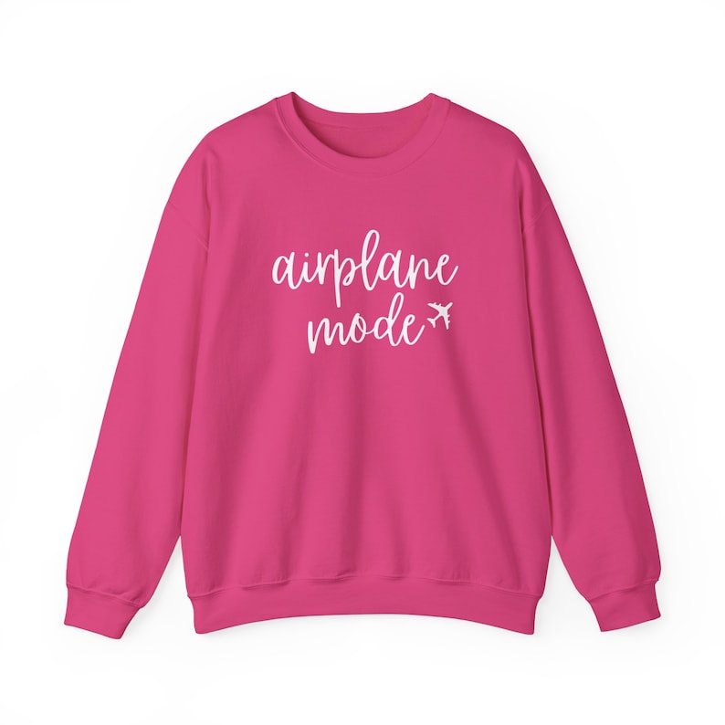 Airplane Mode Sweatshirt, Airplane Shirt, Travel Essentials, Travel Sweater, Travel Gift, Vacation Shirt, Adventure Shirt, Pilot Shirt image 8