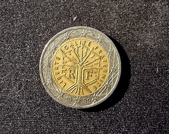 【アンティーク】France フランス 記念コイン 1999年 Euro 硬貨 1999年 2ユーロ硬貨 フランス - 記念収集通貨 - Etsy 日本