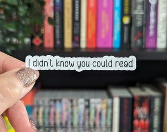 No sabía que se podía leer la pegatina 3 en