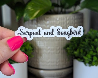 Serpent and Songbird Sticker 3in | Erik & Livia