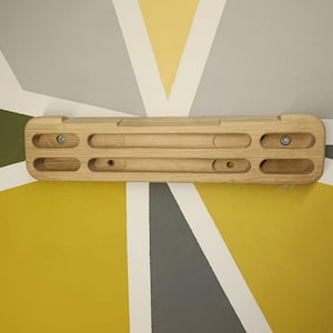 Hangboard Fingerboard Oak Finger Grip Strength board Climbing Training