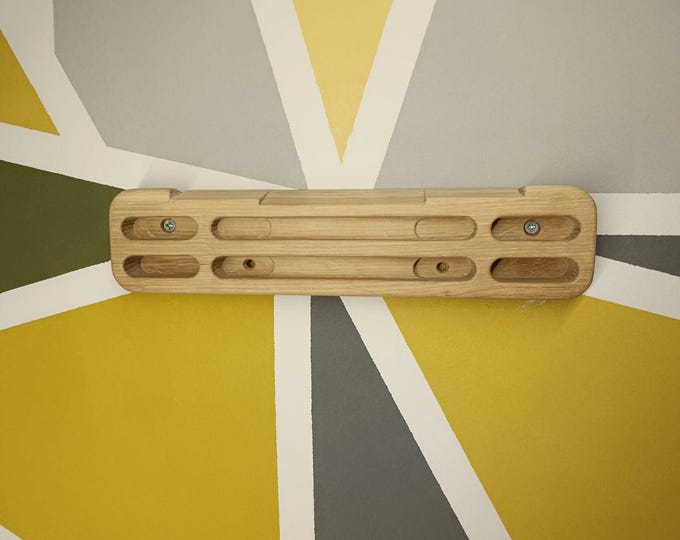 Hangboard Fingerboard Oak Finger Grip Strength board Climbing Training