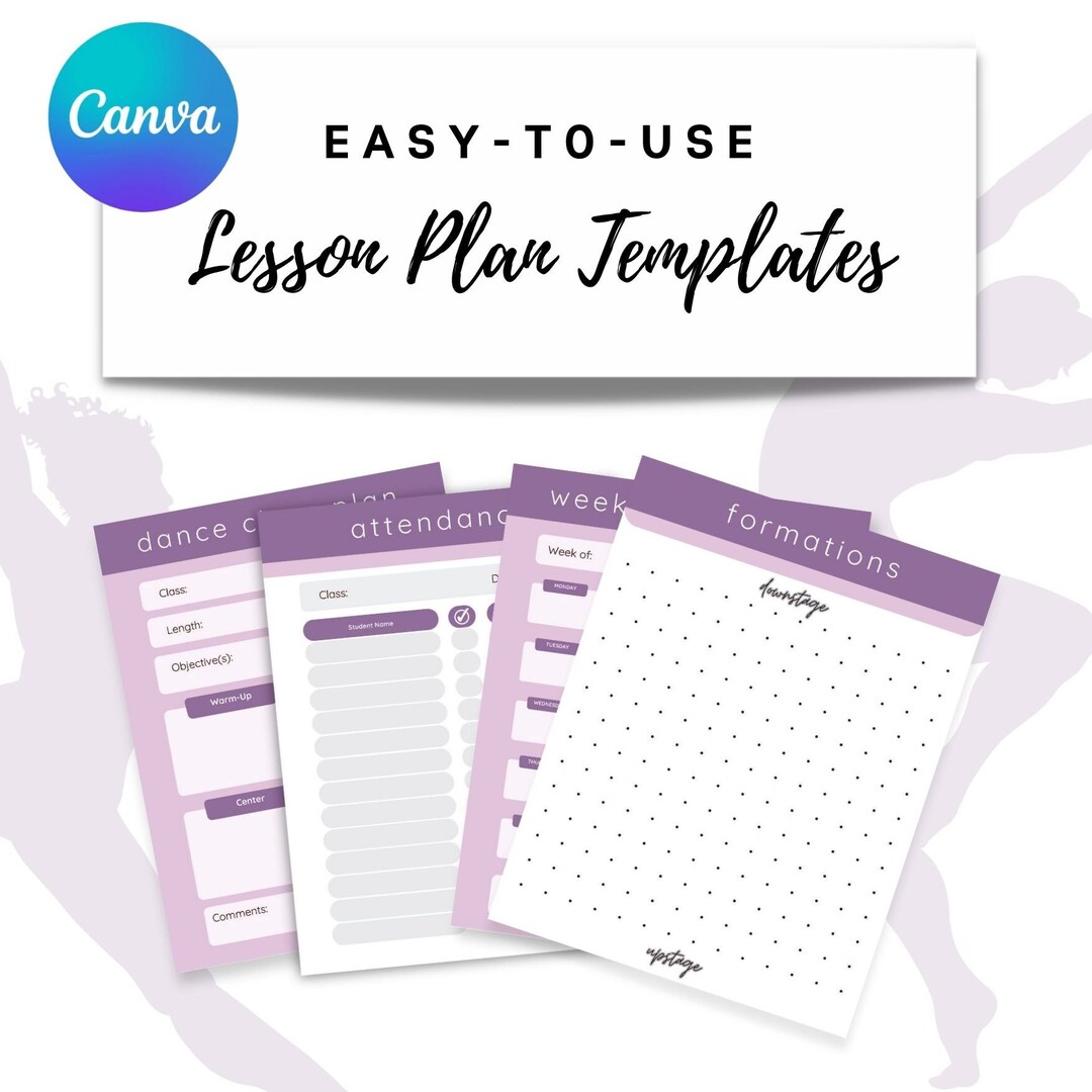 Dance Teacher Rehearsal Plans Bundle | PDF Download - Etsy