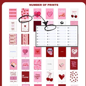 Mega Bundle 50+ Valentines Day Print Set of Printables, Valentine Party ...