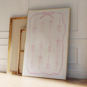 KERZE UND BOGEN Pink Poster, Martini, Cocktail, Blume Maximalist Küche Galerie Wandkunst, Wohnung Dekor, Barwagen Kunstdruck, handgezeichnet