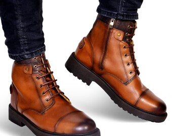 100% Leather Men's Boots