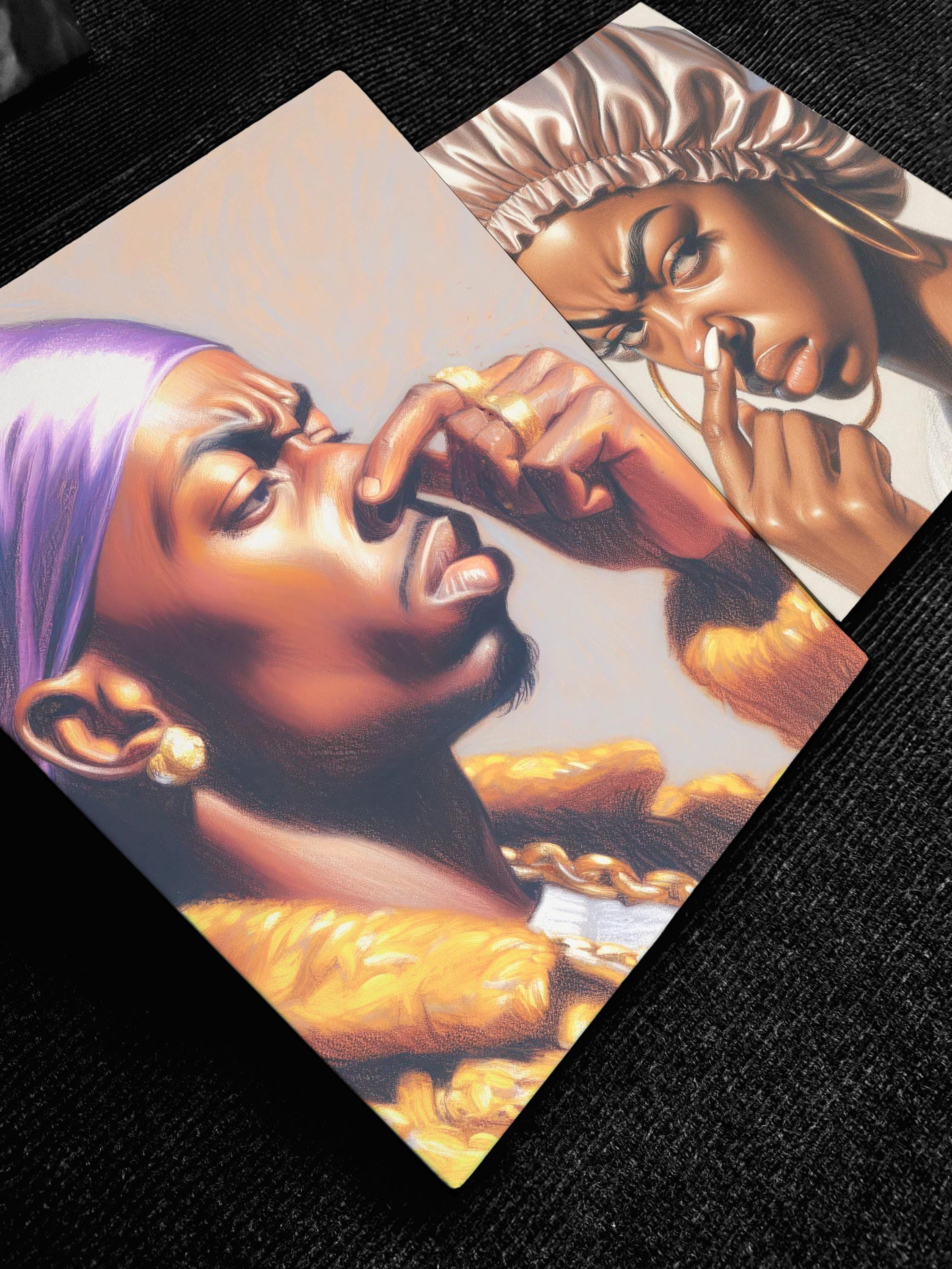 Stank Face Bathroom Art Collection, Black People Bathroom Decor