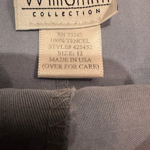 Vintage powder blue A-line skirt