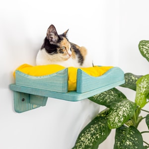 Cat Shelf Cat Wall Furniture Cat Wall Shelves Wall Mounted Cat Bed Pet Lover Gift Modern Cat Wall Shelf Cat Play Furniture Gift For Cats
