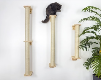 Scratching Posts Cat Furniture Modern Play Pet Supplies Wall Cat Scratcher Different S izes Cat Lover Gift Wooden Wall Tree Furniture