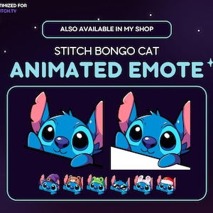Stitch Twitch Emote - Red Button Stitch Discord Emote, Stitch Streaming ...