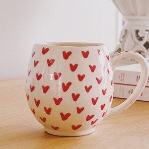 Heart ceramic mug