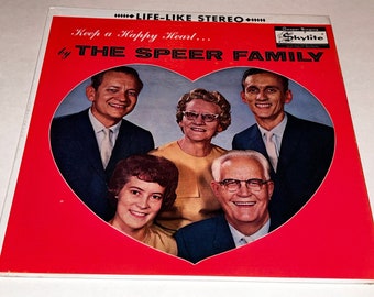 The Speer Family Keep A Happy Heart Southern Gospel Music vinyl lp