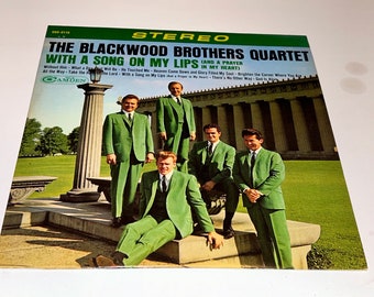 Blackwood Brothers Quartet With A Song On My Lips Gospel Music vinyl lp