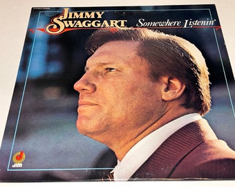 Jimmy Swaggart Somewhere Listenin’  Southern Gospel Music vinyl Record Album lp