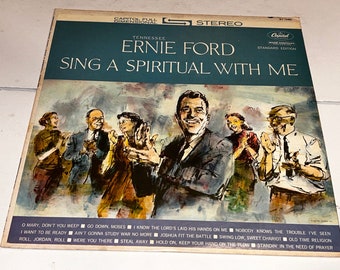 Tennessee Ernie Ford Sing A Spiritual With Me Southern Gospel Music vinyl Album lp