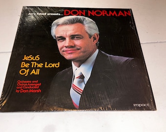 Don Norman Jesus Be The Lord Of All Southern Gospel Music vinyl lp