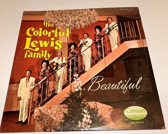 Lp The Colorful Lewis Family Beautiful Bluegrass Gospel. Music vinyl Record Album lp