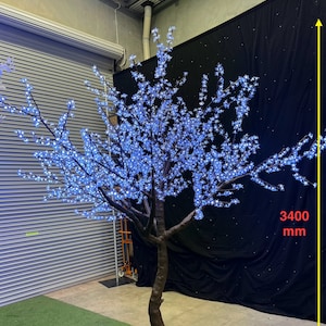 LED 3.4m Cherry Blossom Tree - Garden Outdoor Wedding Home Decoration Artificial Tree - Spectacular Illumination for a Magical Celebration