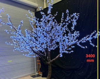 LED 3.4m Cherry Blossom Tree - Garden Outdoor Wedding Home Decoration Artificial Tree - Spectacular Illumination for a Magical Celebration