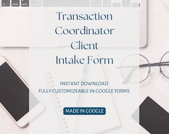 Transaktionskoordination Kundenaufnahmeformular l Transaktionskoordinationsformular l Immobilienformular | Transaktionskoordination Ressourcen