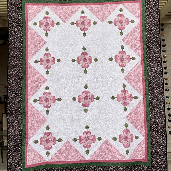 Rose of Sharon Quilt Etsy