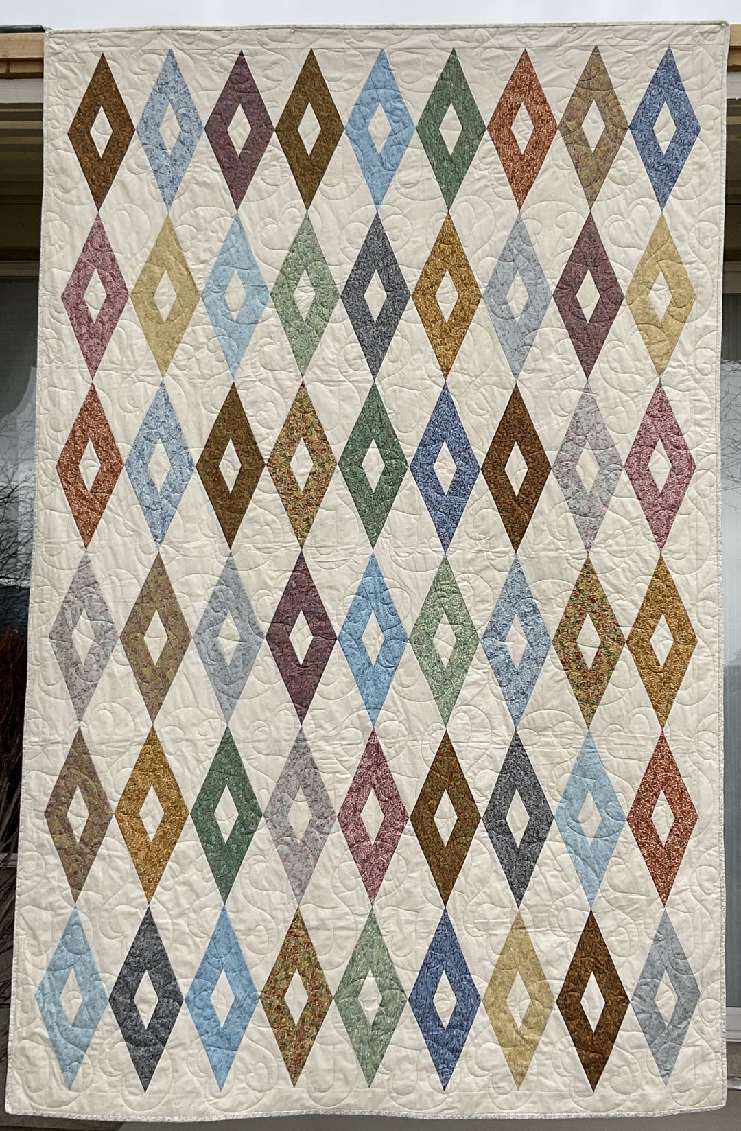 Diamonds Quilt - Etsy