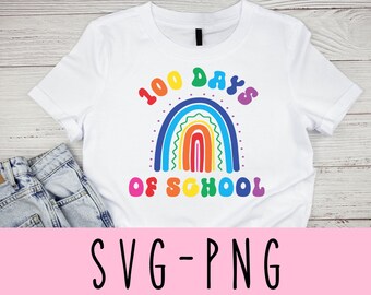 100 jours d’école SVG, Enseignant SVG, 100e jour d’école SVG, 100 jours d’enseignant d’école Svg, Enseignant Png, Fichier pour Cricut, Sublimation