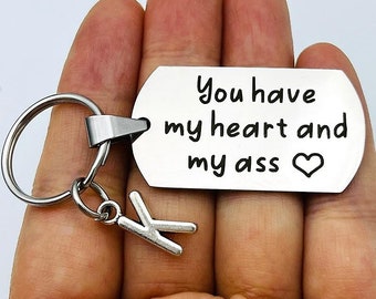 Portachiavi Personalizzato In Acciaio Inox Con Incisione "To My Husband, Drive Safe. I Love You" - Regalo Per Marito