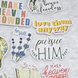 Boho Christian Sticker Christian Bible Verse Sticker Pack Journal ...