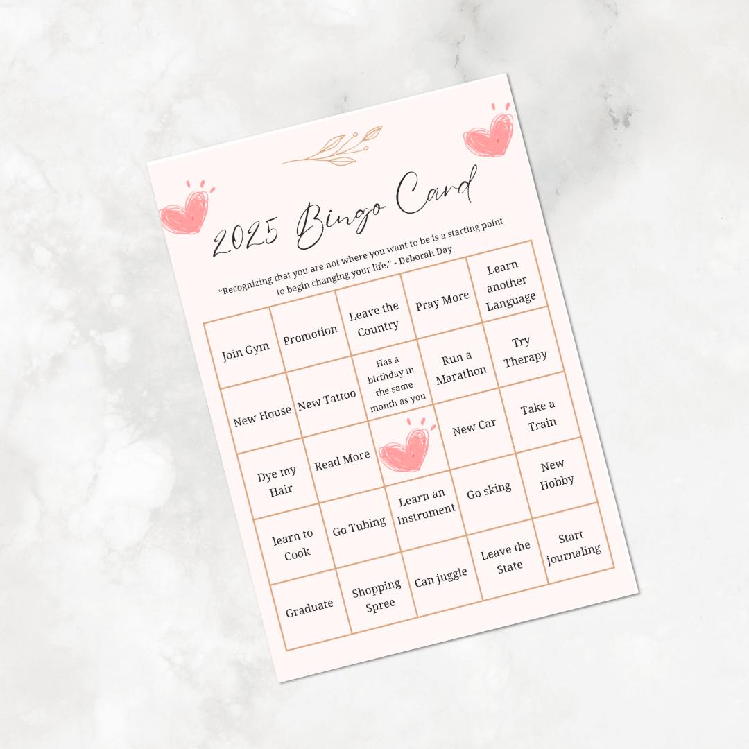 2025 Vision Bingo Card - Etsy