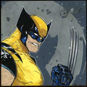 The Wolverine: Giclee Canvas Print (12x12)