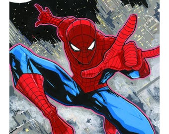 スパイダーマン アートプリント ポスター スパイダーマン オリジナルアートプリント - Etsy 日本