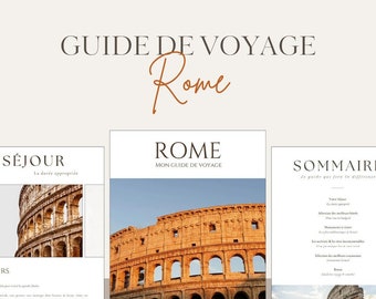 Guide de Voyage Rome - Itinéraire de voyage - Lieux à visiter - Conseils et Renseignements - Astuces de voyage - Téléchargement numérique
