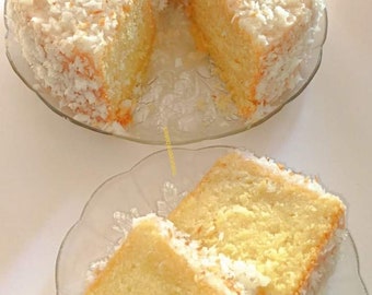 Lemon Coconut Crunch Cake