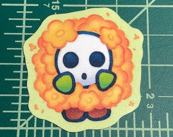 Petal Shy Guy, Die Cut Sticker