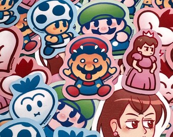 SMB2: Choose A Player Collection, Die Cut Stickers