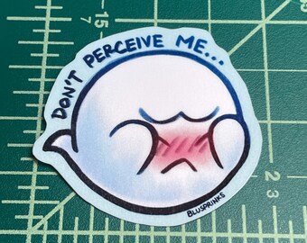Don’t Percieve Me, Boo, Die Cut Sticker