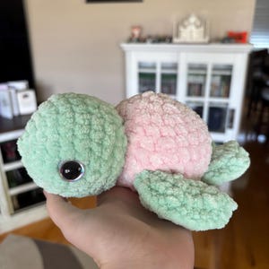 Crochet Turtle Plushie | Amigurumi turtle | Handmade stuffed animal