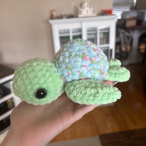 Crochet Turtle Plushie | Amigurumi turtle | Handmade stuffed animal