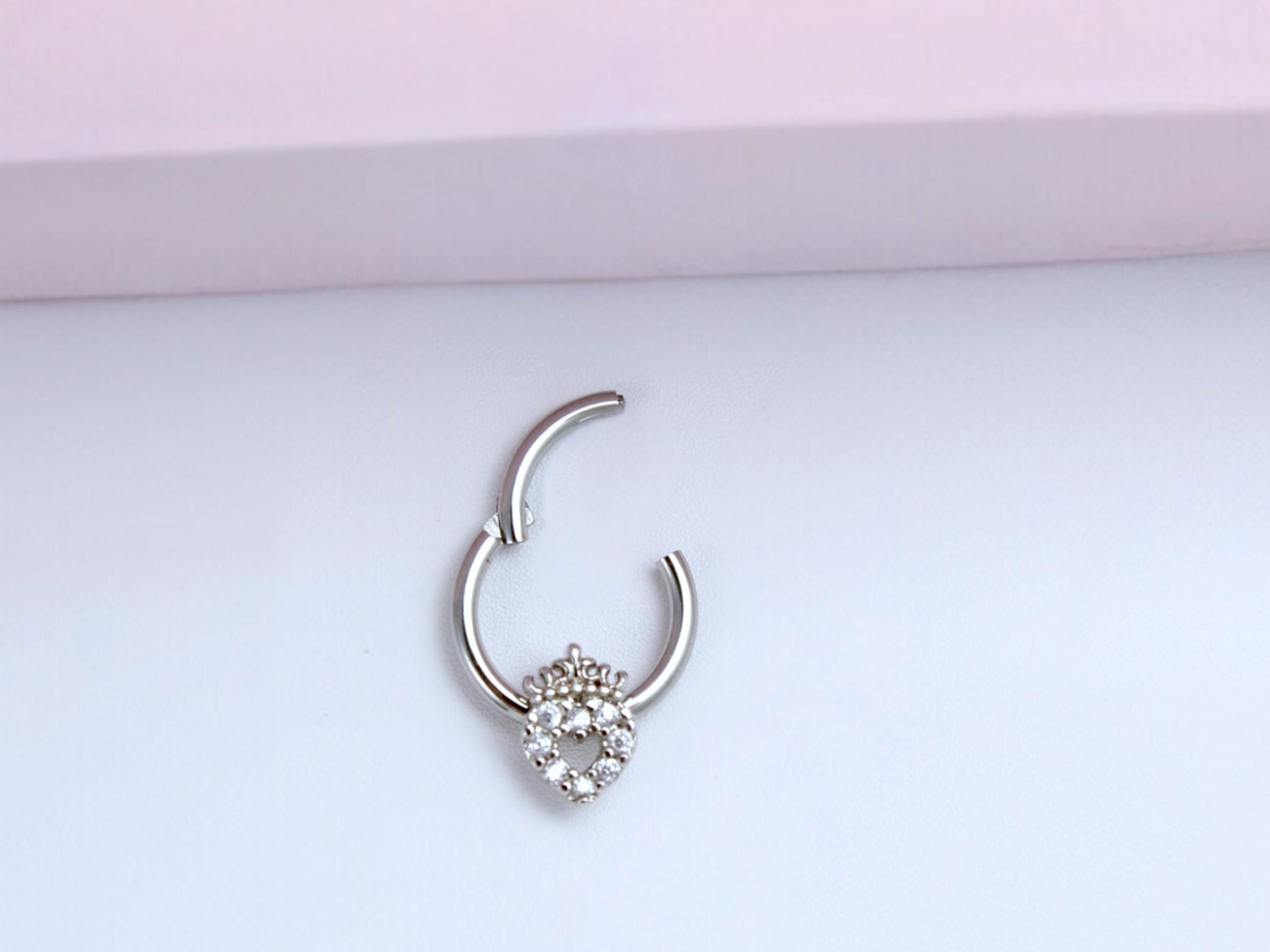 アクセサリー LANIE Heart jewelry clicker 16G pt900 Pt | LANIE