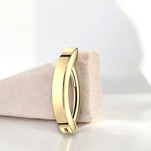 Gold Titanium Belly Clicker Ring, 14G Simple Plain Gold Belly Ring Jewelry, Minimalist Belly Hoop Piercing Jewelry, Navel Piercing